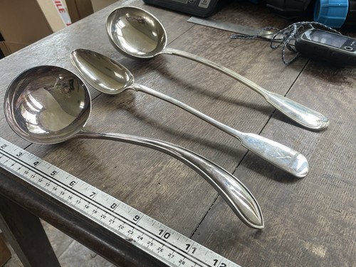 Three silver plated - plated, large