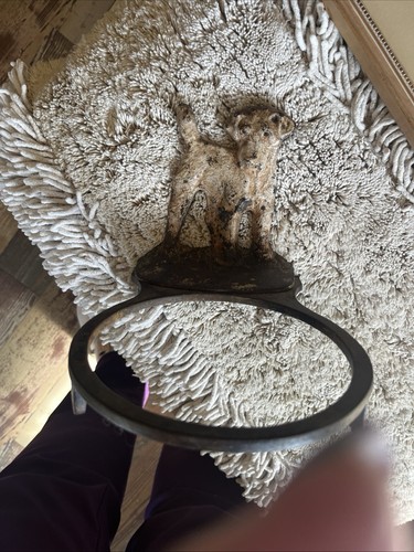 Antique hubley cast iron - cast, dog