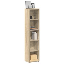WALPLUS CD Cabinets 2 pcs Sonoma Oak 21x16x93.5 cm Engineered Wood