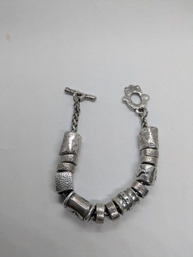 Bracelet silver plated pewter - silver,