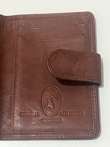 Visconti brown leather wallet - brown,