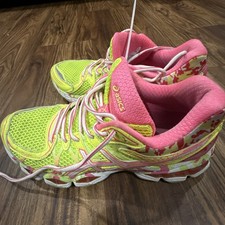 Asics Womens Gel Nimbus 16 T485Q Green Running Shoes Sneakers Size 9