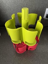 Twin Pack of stackable Tassimo Coffee Pod Holders Plastic Green & Red