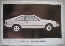 Toyota Celica 2.0ST Coupe & Liftback sales sheet Brochure