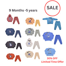 kids Baby Boys sweatshirt Hoodies Pants joggers Tracksuit Sets  outfits fleece