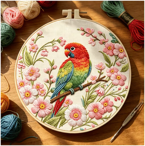 Embroidery hoop kit 20cm - embroidery,
