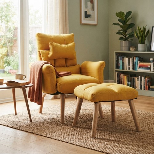 Luxurious linen recliner chair - luxurious,