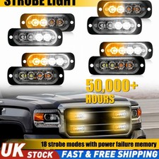 8x 4-LED Strobe Light Bar Car