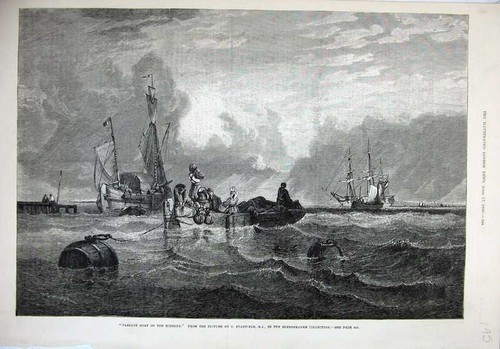 Original old antique print - original,