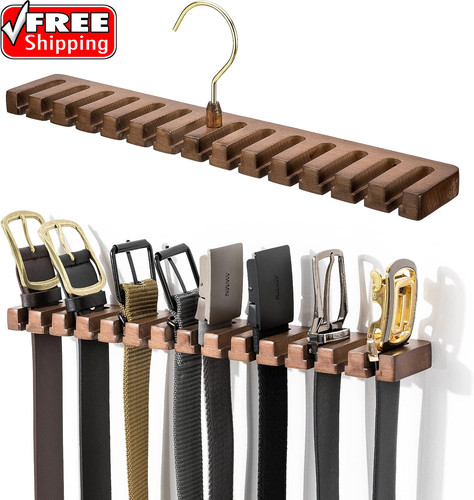 Wooden belt rack for - wooden,