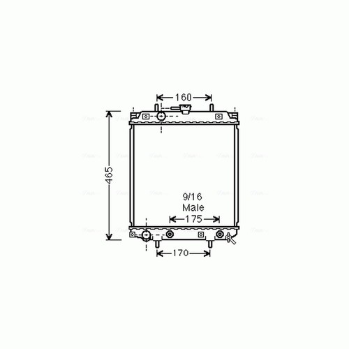 Radiator for daihatsu sirion - radiator,