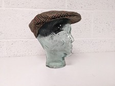 Failsworth Norwich Houndstooth Flat Cap Vintage Classic Hat - Size 7 3/8 60