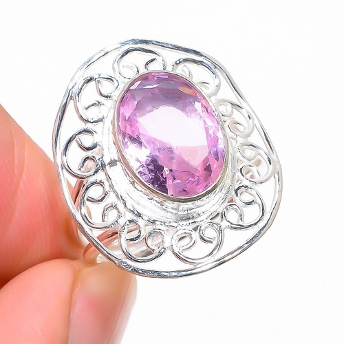 Pink kunzite gemstone 925 - pink,
