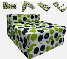 Single Kids Chair Bed Fold Out Sleep Over Guest Single Futon Sofa Z Bed Seat