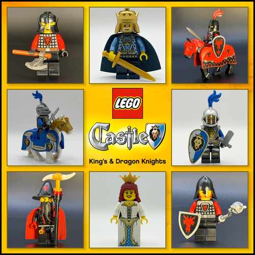 Lego castle king - lego, dragon