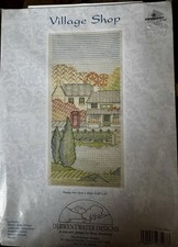 counted cross stitch Sampler Derwentwater Designs Village Shop NWOT