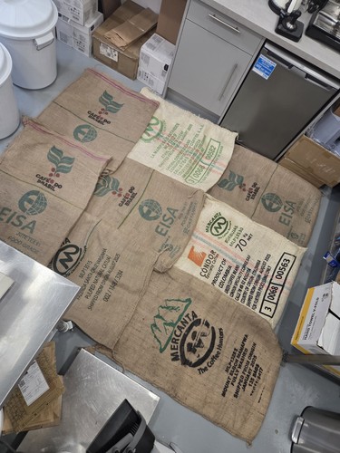 Coffee sacks - coffee, x8
