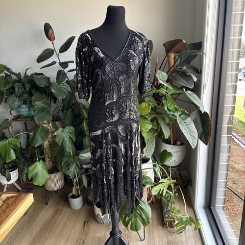 Vintage dress size silk - size,