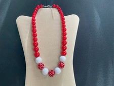 Chunky Red And White Graduated