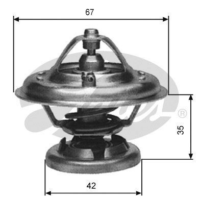 Gates thermostat for mercedes - thermostat,