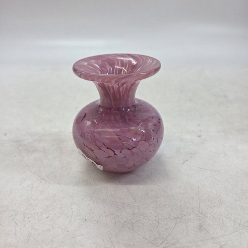 Vintage mdina art - glass, pink
