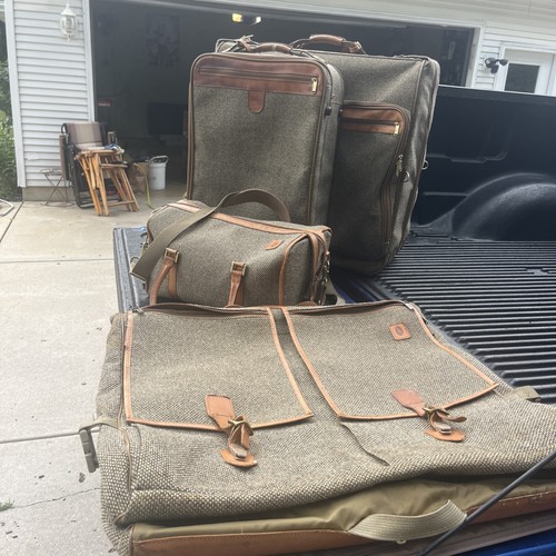 Vtg hartman tweed and leather - vtg,