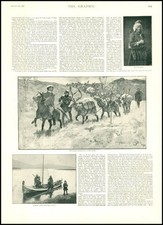 1897 LAPLAND Fisher Lapps Birch Boat Reindeer Travelling Packs (121)