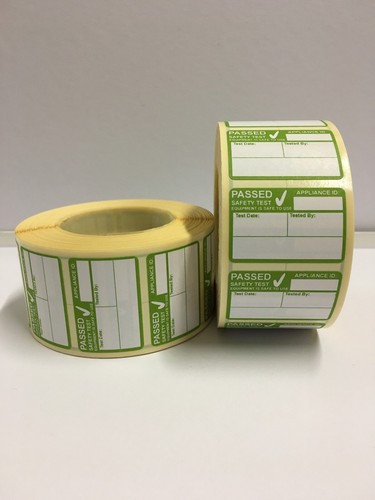 Pat test labels - test, stickers