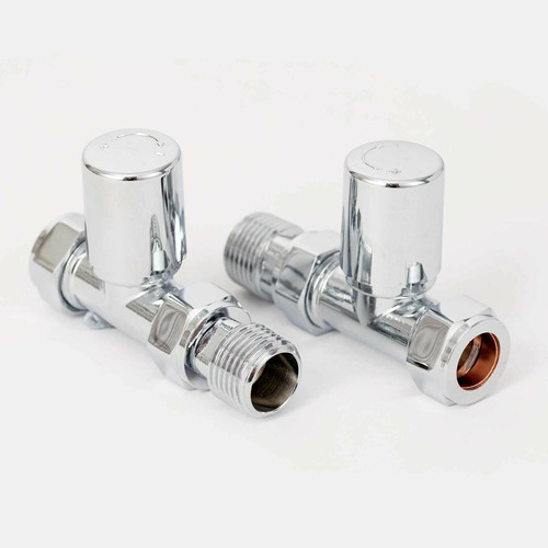 Chrome brass small - chrome, straight