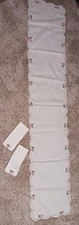 VINTAGE 68" TABLE RUNNER AND 2 MATCHING BUFFET SCARVES PINK FLOWERS