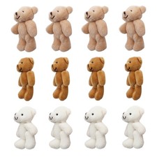 12 Pcs Mini Stuffed Bears