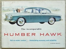 HUMBER HAWK Car Sales Brochure