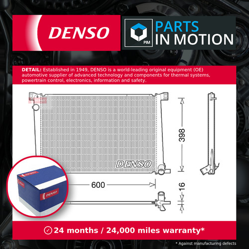 Radiator drm05007 denso - radiator,