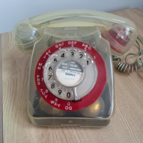 Vintage transparent rotary - vintage,