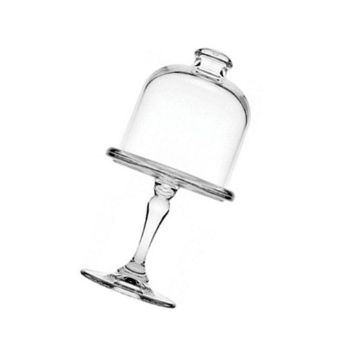 Elegant clear glass dessert - glass,