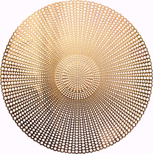 Place mats round metallic - place,