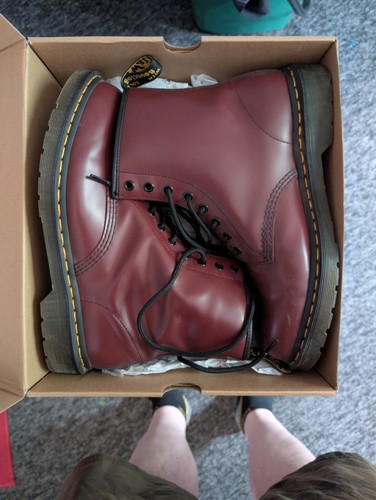 Martens 1460 cherry red - martens,