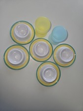 7 X melamine Plastic Boiled egg cups Camping Caravan Lightweight 
