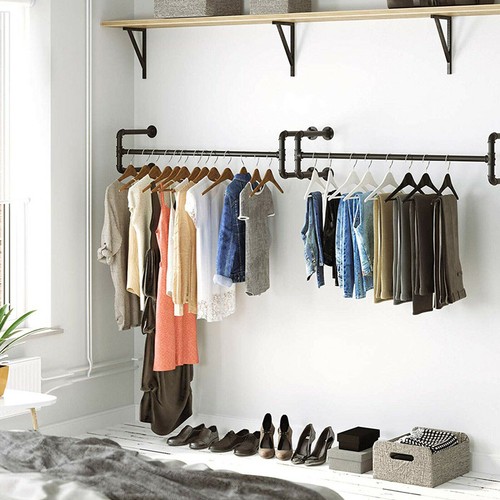 Industrial pipe clothing rack - industrial,