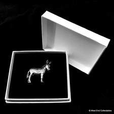 Donkey silver pewter brooch - donkey,