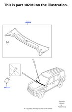 Land Rover Genuine Panel Cowl Top Fits Discovery 3 2005-2009 Classic LR096163