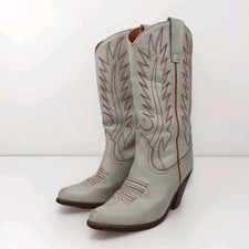 Urban Cowboy boots Red White Leather trademark paramount pictures made N spain