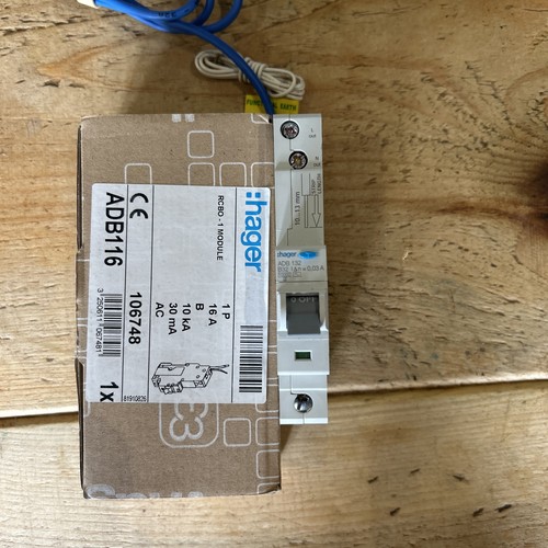 Hager 16amp rcbo - 16amp, 10ka