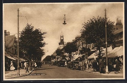 Postcard clacton sea - postcard, clacton-on-sea