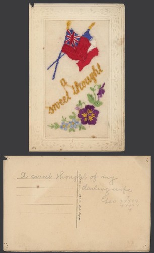 Ww1 silk embroidered - ww1,