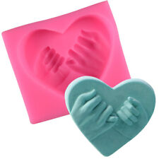 1X 3D Love Heart Shaped Silicone Soap Mold DIY Candel Chocolate Soap Cake Mould