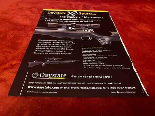 Pgun9 advert 11x8 daystate - advert, x2