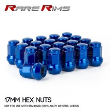 20 x Blue Hex Wheel Nuts