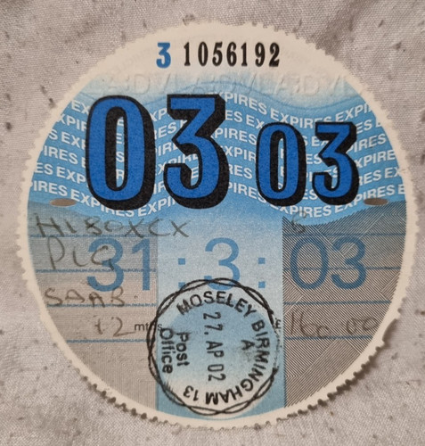 Car tax disc 03 - tax, /