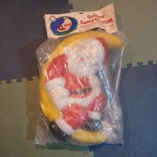 Vintage Santa on Moon, Blow